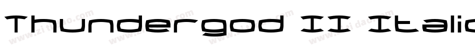 Thundergod II Italic字体转换